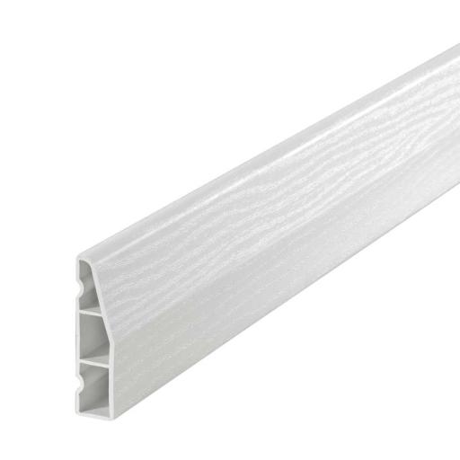 White Satin 60mm Chamfered Door Architrave 5.3m