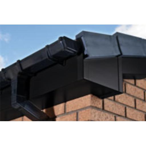 Plain Black UPVC Fascia and Soffit