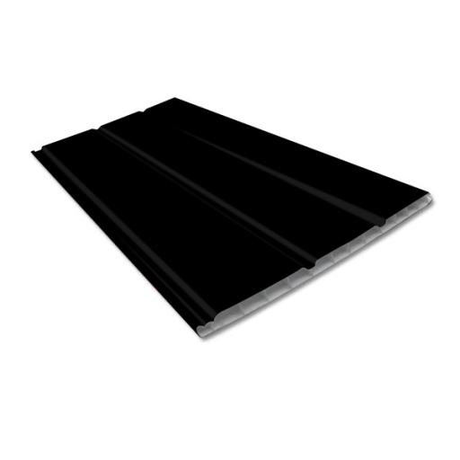 Plain Black 300mm Hollow Soffit (Smooth) - 5m