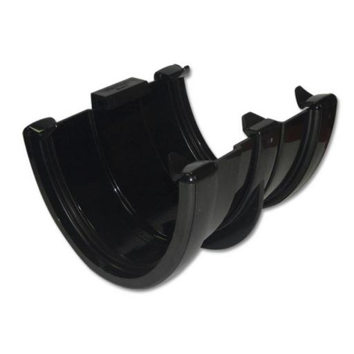 FloPlast Black High Capacity Gutter Union