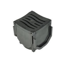 Channel Drain Corner with Plastic Grate - D710