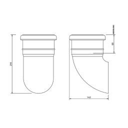 FloPlast Downpipe Shoe (Industrial)