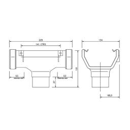 floplast square gutter running outlet dimensions