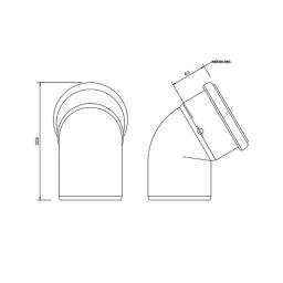 FloPlast Single Socket 112.5° Bend Soil Pipe