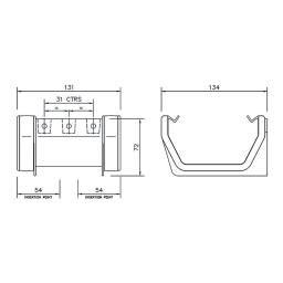 floplast square gutter union dimensions