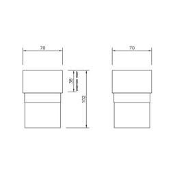 floplast square to round downpipe adaptor