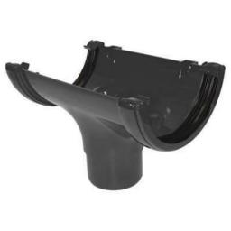 floplast anthracite grey gutter running outlet