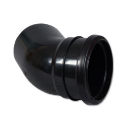 FloPlast Black Soil Pipe 135° Single Socket Bend