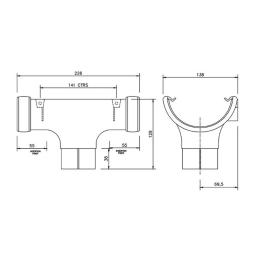 floplast half round running outlet dimensions