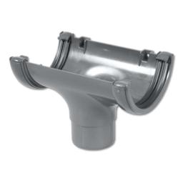 floplast grey round gutter running outlet