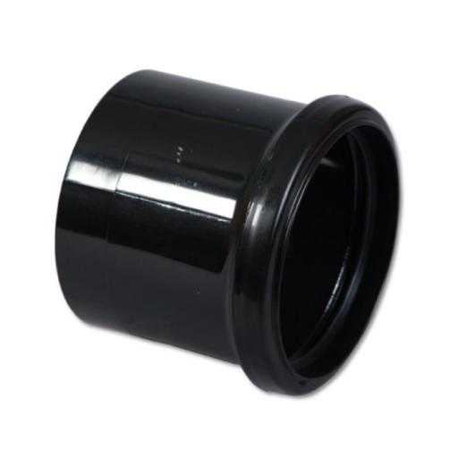 FloPlast Black Pipe Coupling Single Socket