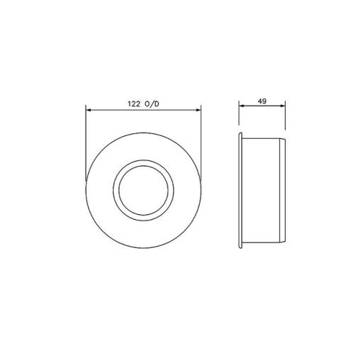 floplast pipe adaptor 50mm to 110mm