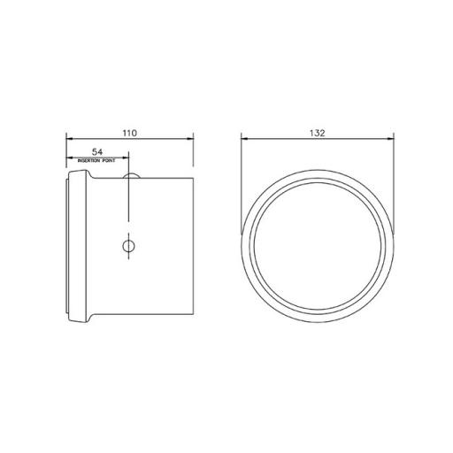 FloPlast White Pipe Coupling Single Socket