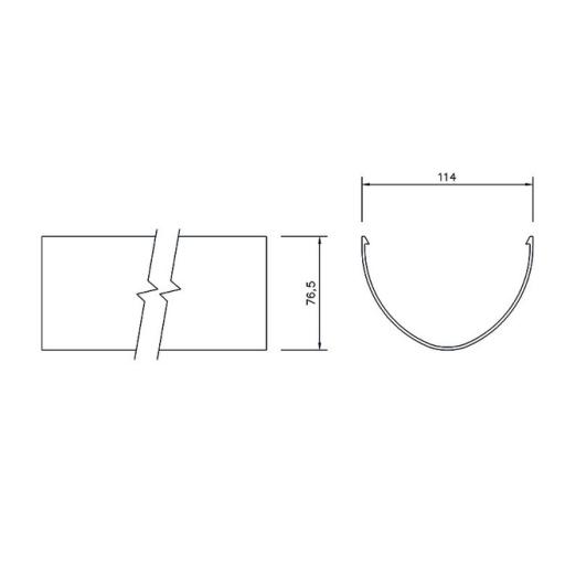 floplast deepflow hi-cap or high capacity gutter