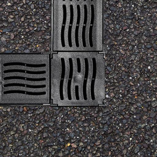 Channel Drain Corner with Plastic Grate 2 Way Fitment - D710